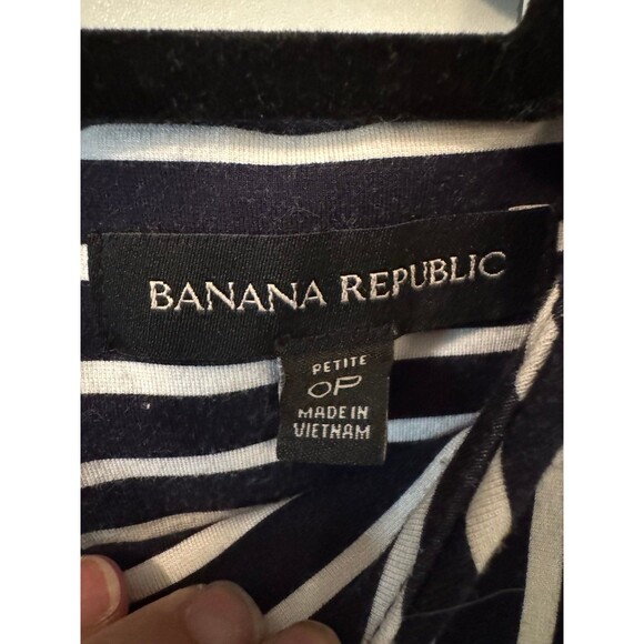 Banana Republic Navy & White Dress – Size 0P (Petite XS) - Picture 3 of 3
